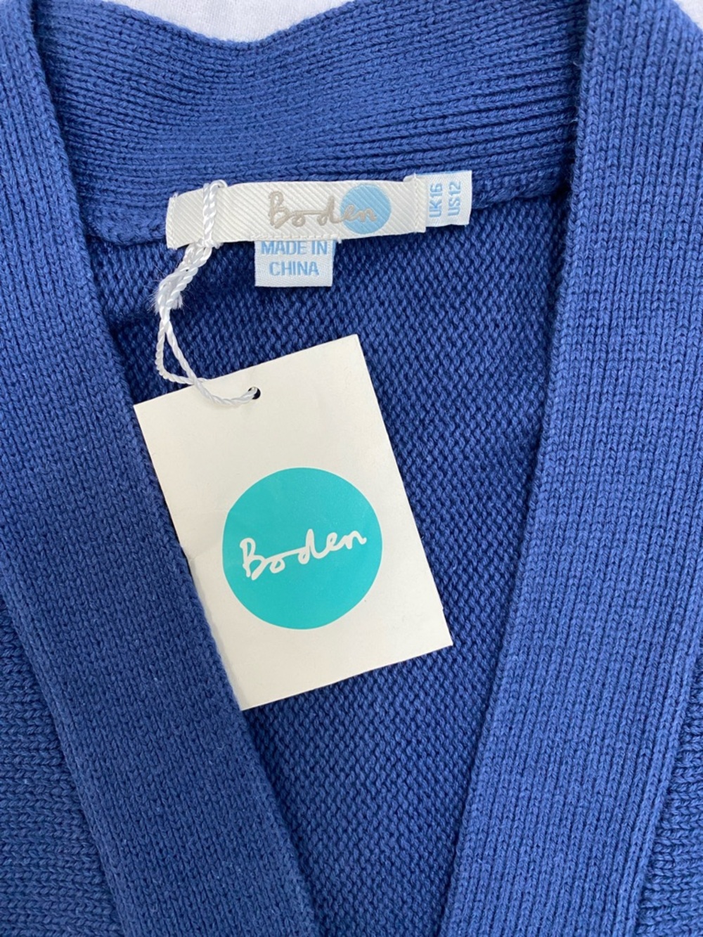 Boden Snap Front Cotton Cardigan - Picture 3 of 5